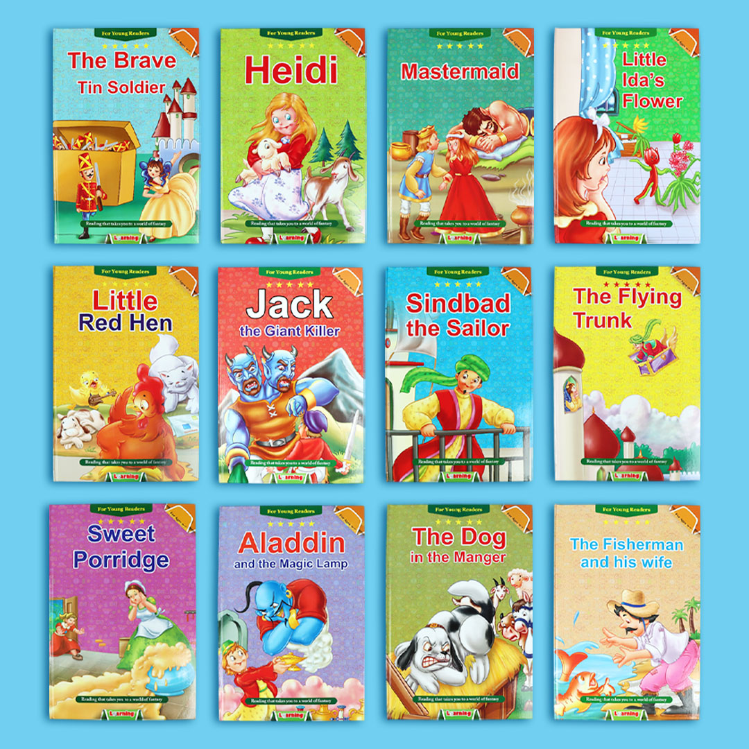مجموعة For Young Readers قصص إنجليزية للأطفال تضم 12 قصة عالمية لتنمية مهارات القراءة